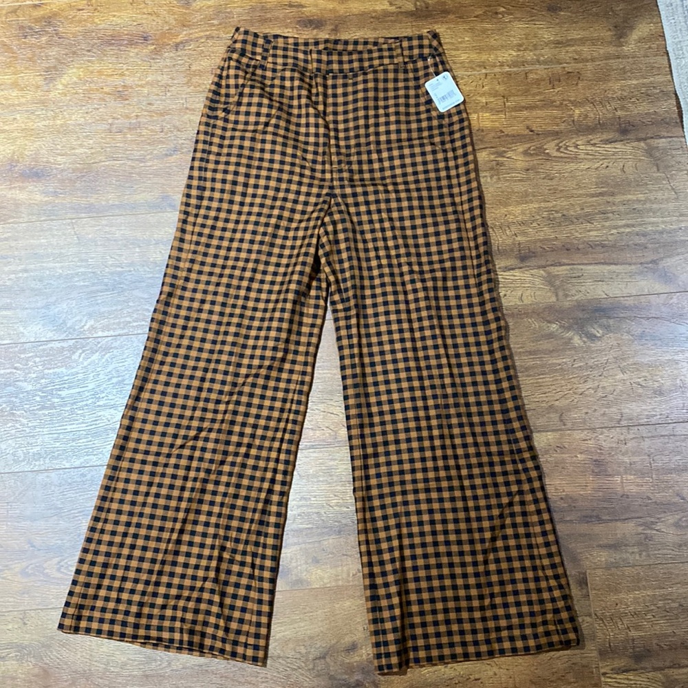 Free people crop wide leg trousers